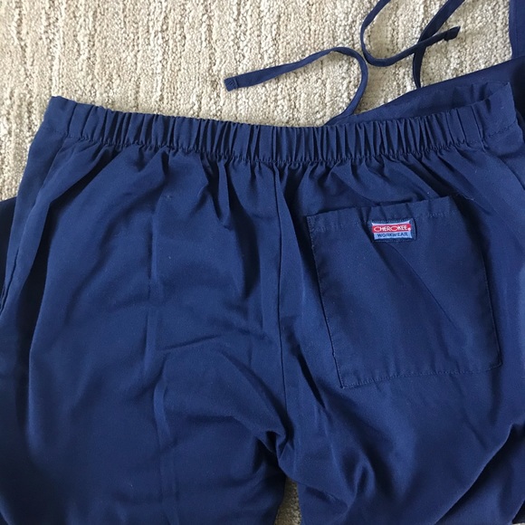 2 navy blue scrub pants, xs - Picture 2 of 3